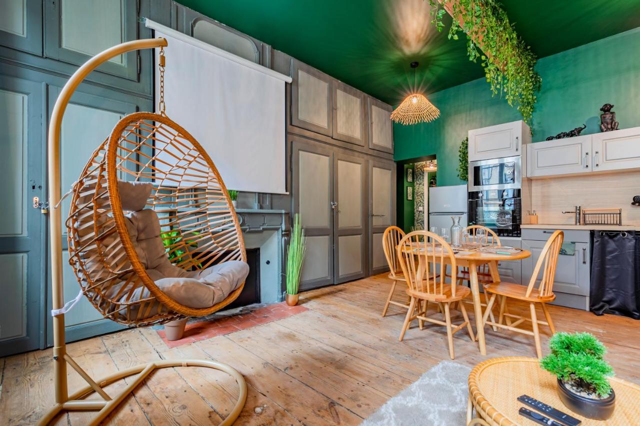 Appartement Jungle - Libourne Centre - 4 Pers - Sauna & Terrasse Exterior foto